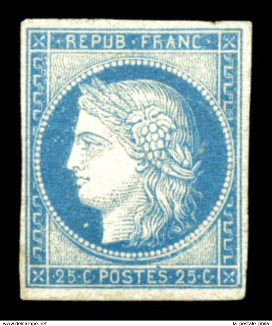 (*) N°23a, 25c Bleu Type III. TB (signé Brun)  Qualité: (*)  Cote: 450 Euros - Eagle And Crown