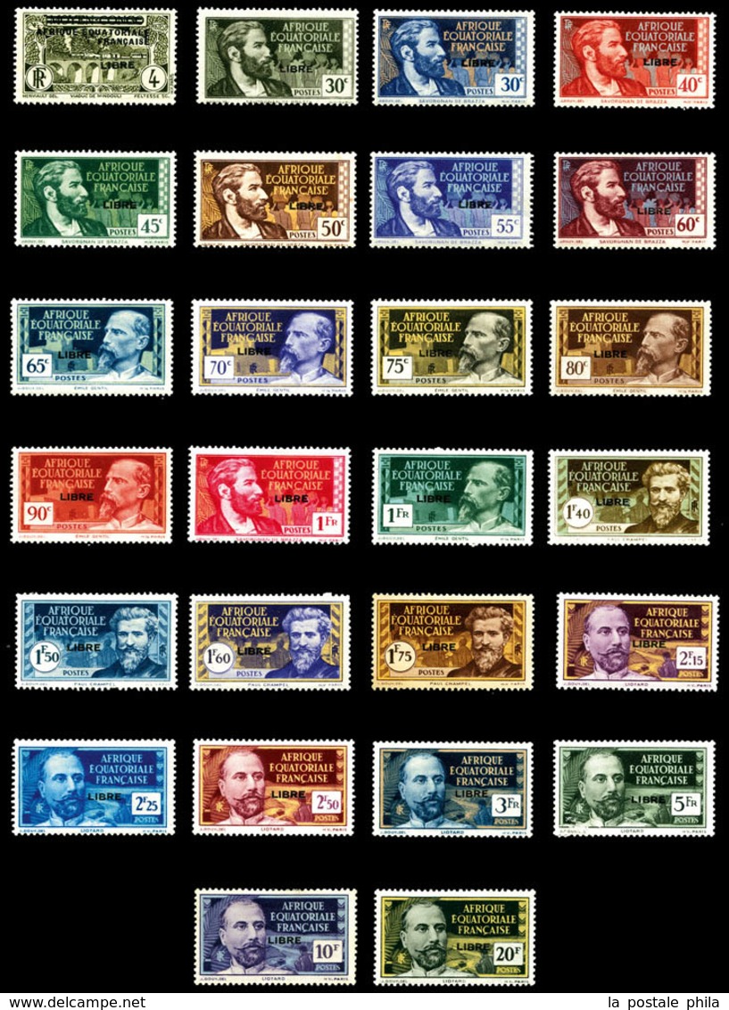 * N°102/27, Série Complète De 1940, Surchargée Libre, (n° 124 Et 125 Nsg). TB  Qualité: *  Cote: 453 Euros - Unused Stamps