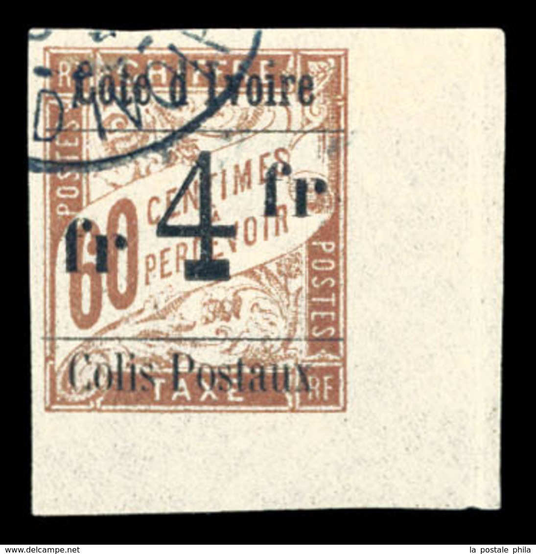 O N°11b, 4 Fr Sur 60c Type IV, Cdf. SUP (certificat)  Qualité: O  Cote: 1100 Euros - Unused Stamps