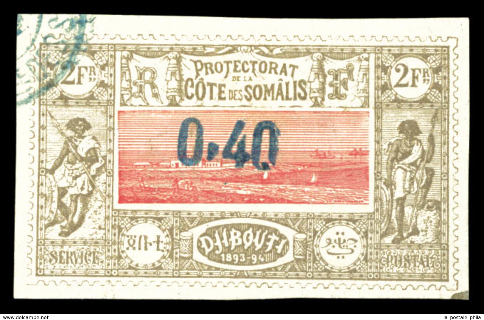 O N°25, 0,40 Sur 2F. TTB (signé Calves/certificat)  Qualité: O  Cote: 540 Euros - Unused Stamps