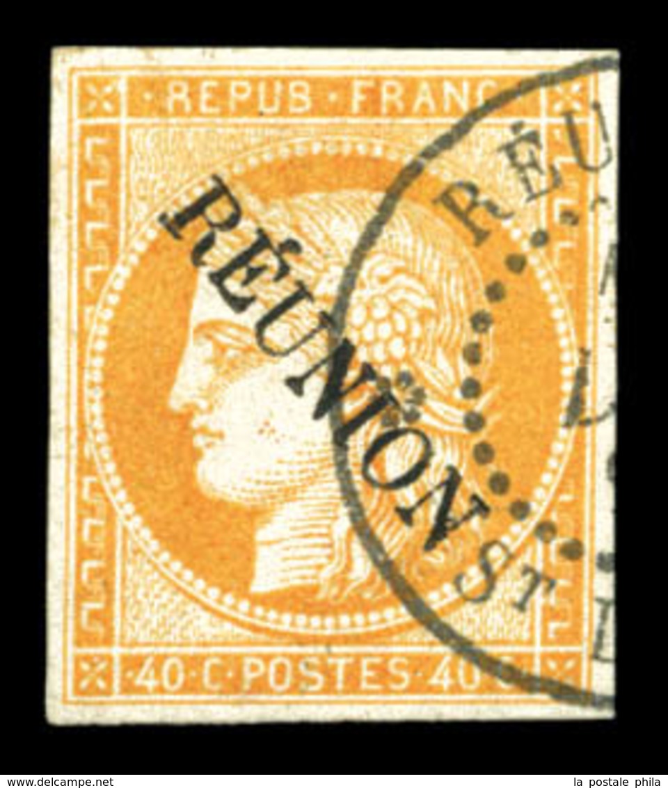 O N°11, 40c Orange Surchargé. SUP (signé Bernichon)  Qualité: O  Cote: 600 Euros - Briefe U. Dokumente