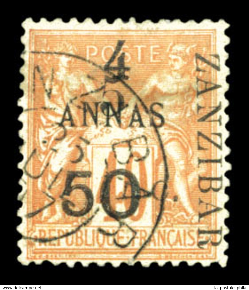 O N°36a, 5 Et 50c Sur 4 A, Type II. TB  Qualité: O  Cote: 1300 Euros - Neufs