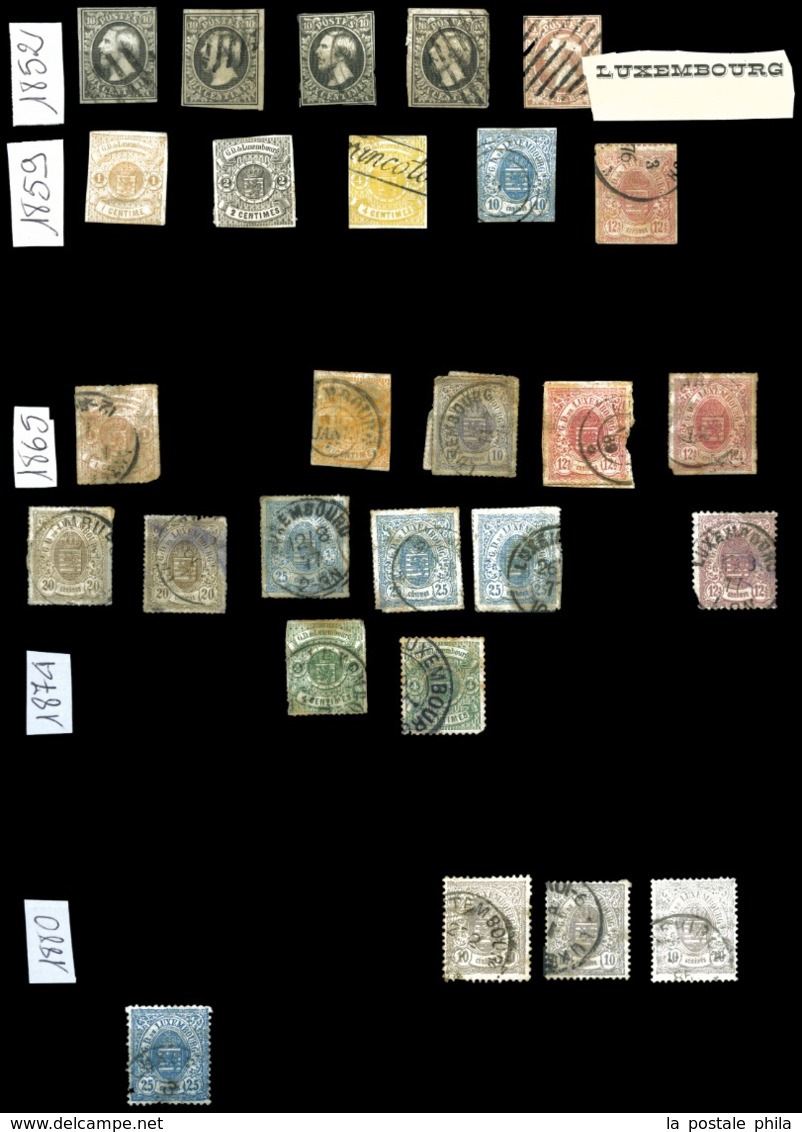 & 1840/1950: Collection En 17 Albums De Timbres Neufs Et Oblitérés, Dont Notamment: Allemagne, Australie, Autriche, Cana - Vrac (min 1000 Timbres)