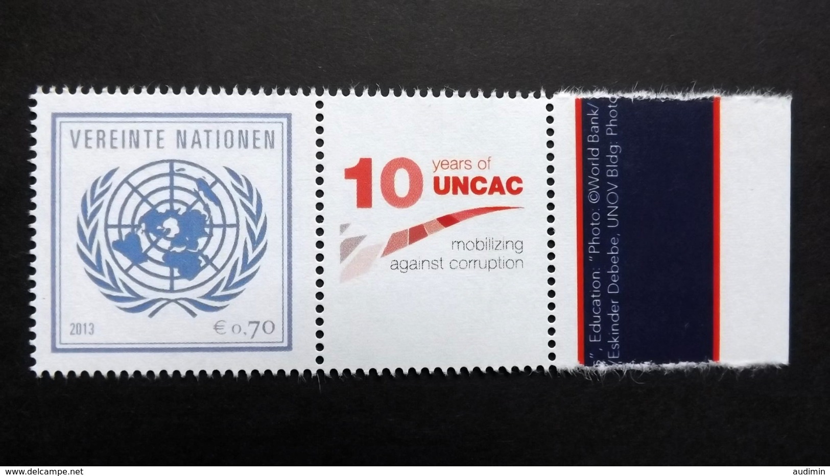 UNO-Wien 797 **/mnh, Antikorruption - Ongebruikt