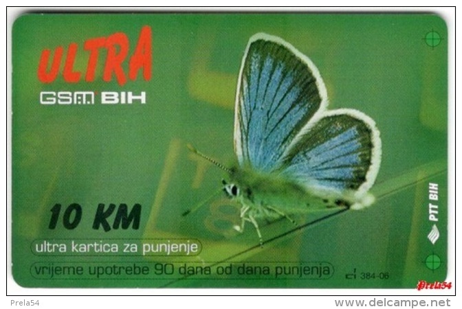 Bosnia Post Sarajevo - ULTRA PREPAID CARD (recharge) PTT BIH 10 KM - Bosnia