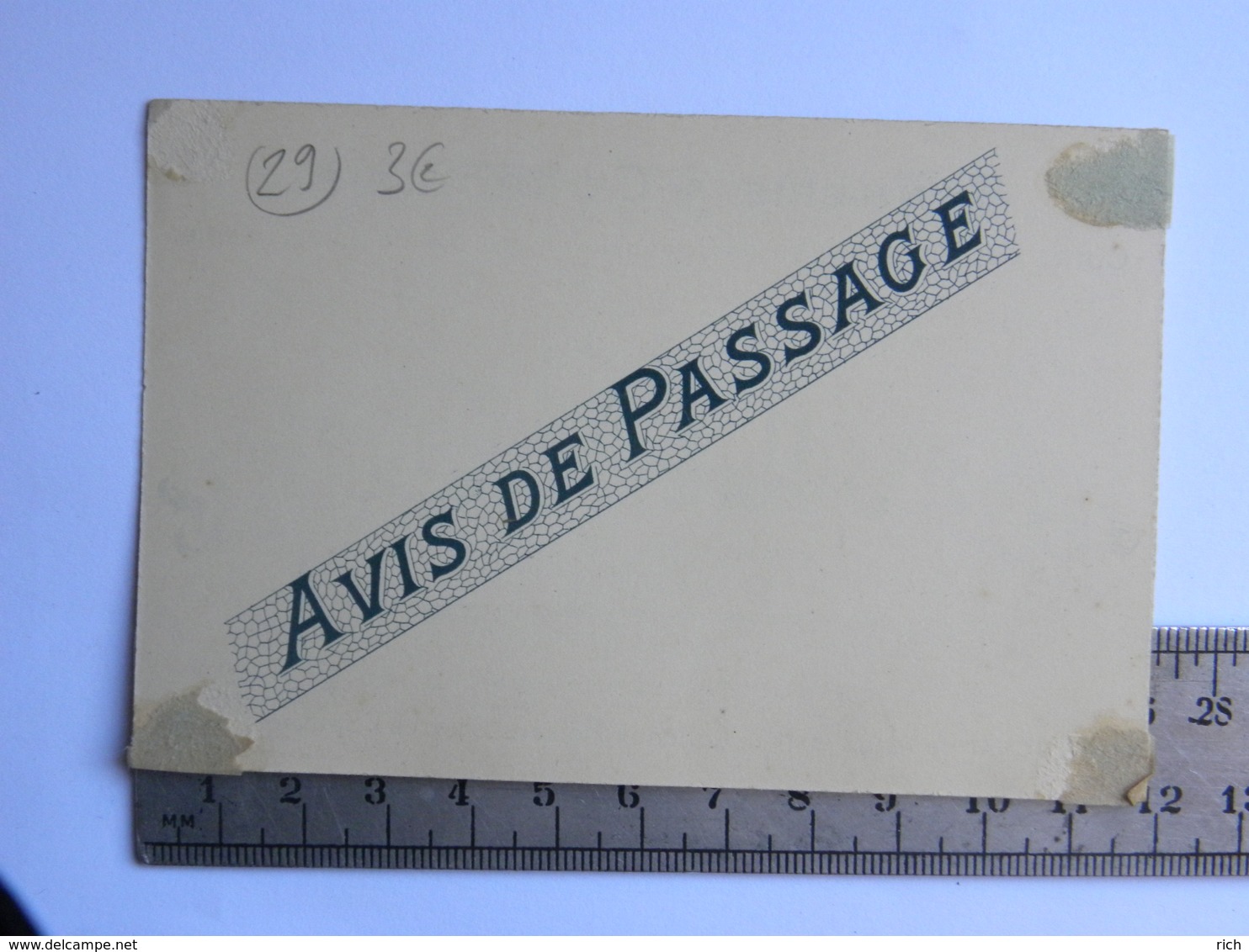 (29) Finistère, QUIMPER, Carte Commerciale A. BODOLEC, Bld De L'Odet&rue Neuve, Tannerie & Corroierie,  Avis De Passage - Quimper