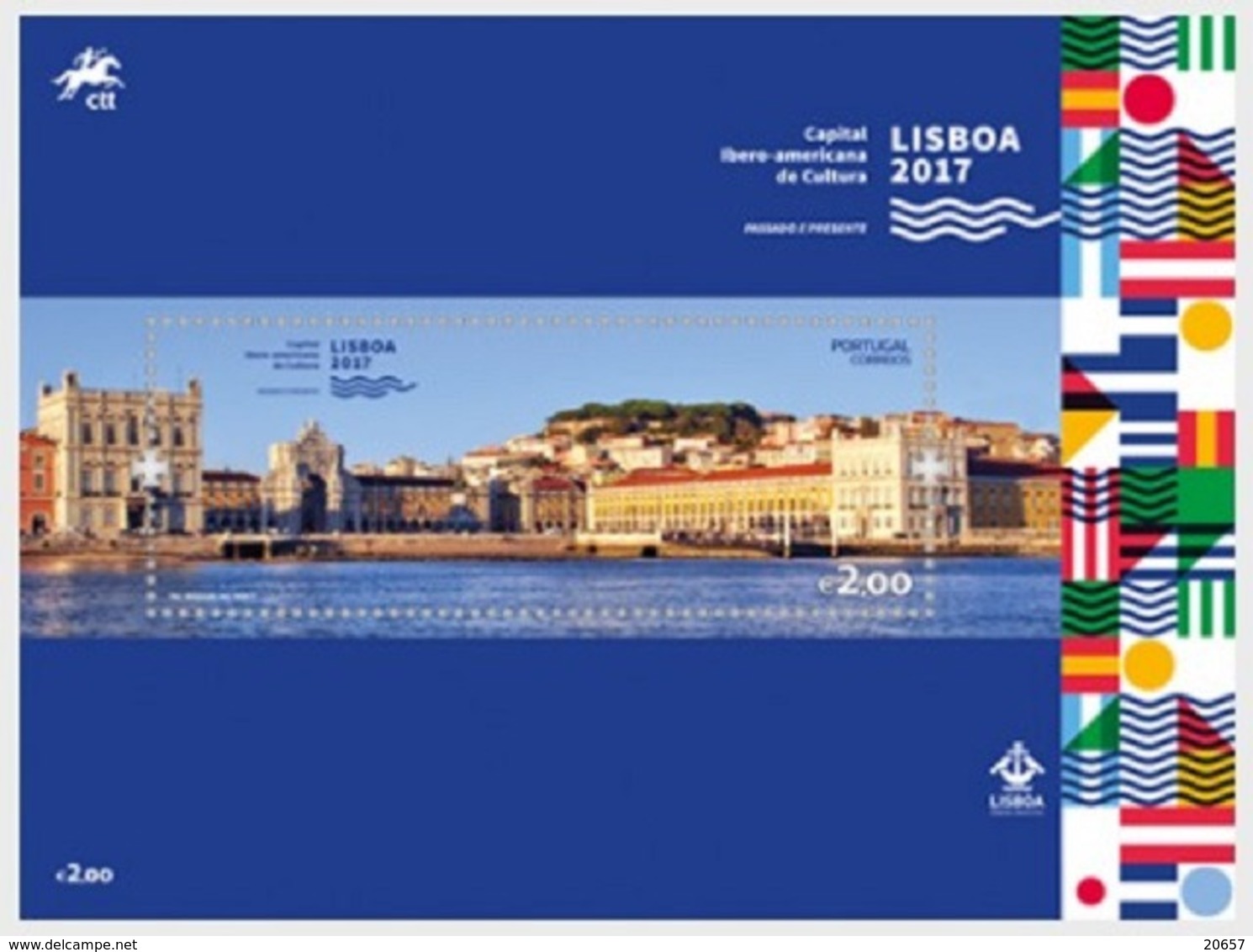 Portugal 4200/04 Drapeaux, Lisboa, Machu Picchu Pérou, Brasil, Argentina, Mexico - Joint Issues