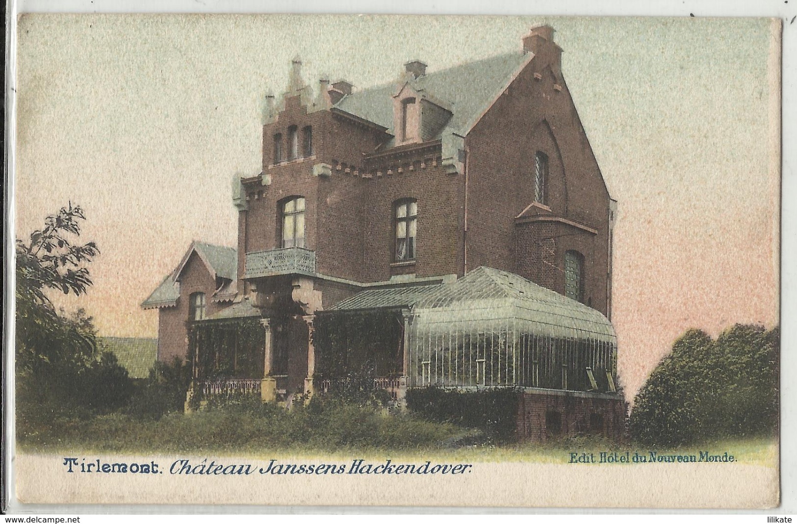 Tirlemont - Tienen - Château Janssens Hackendover 1910 - Tienen