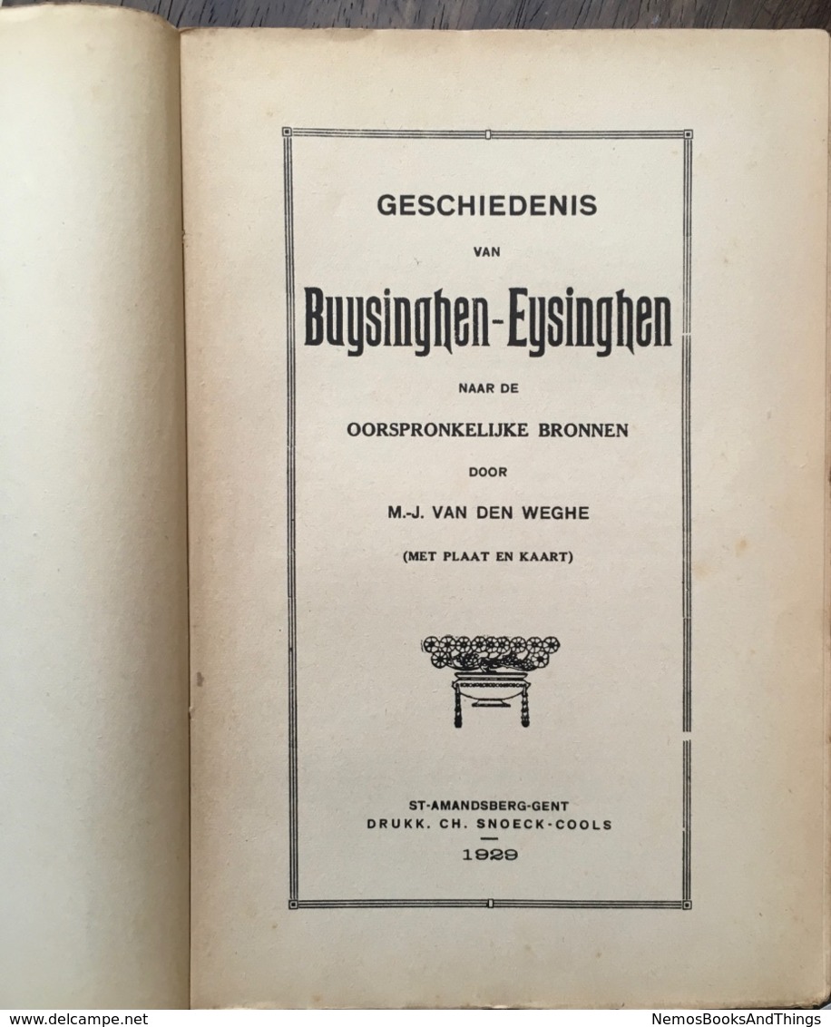 Geschiedenis van Buysinghen-Eysinghen - met kaart - 1929 - Buizingen - Eizingen - Vlaams Brabant