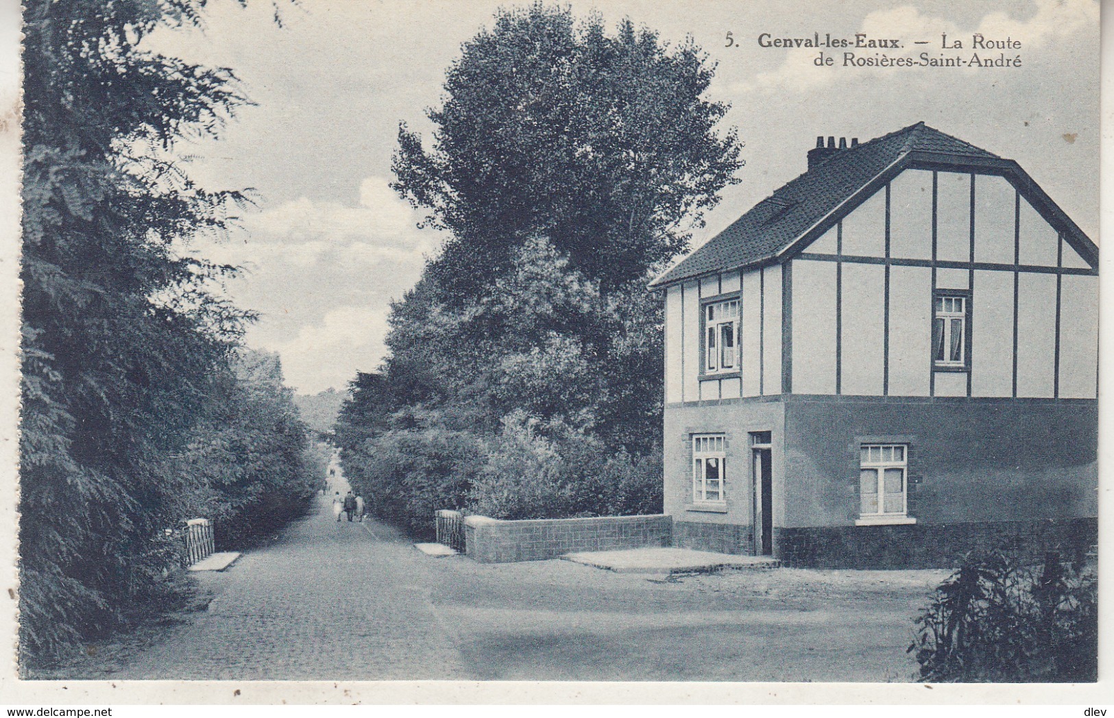 Genval-les-Eaux - La Route De Rosières-Saint-André - Edition Belge, Bruxelles N° 5 - Carte D' Un Carnet - Rixensart