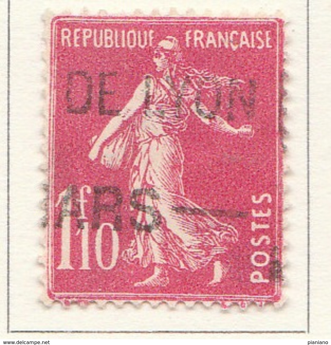 PIA - FRA - 1926-27 : Francobollo Precedente Tipo Seminatrice Su Fondo Pieno   - (Yv 238) - 1906-38 Semeuse Camée