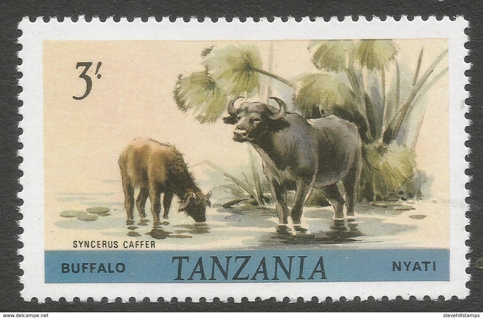 Tanzania. 1980 Wildlife. 3/- MNH. SG 316 - Tanzania (1964-...)