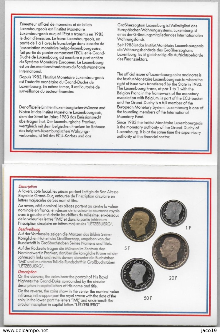 Monnaies Fleurs De Coin Brilliant Uncirculated Coins 1991 - Luxembourg