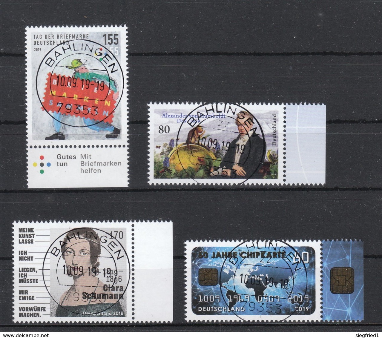 Deutschland BRD  Gestempelt  3491-3494 Alle Erstausgaben  5.9.2019 - Used Stamps