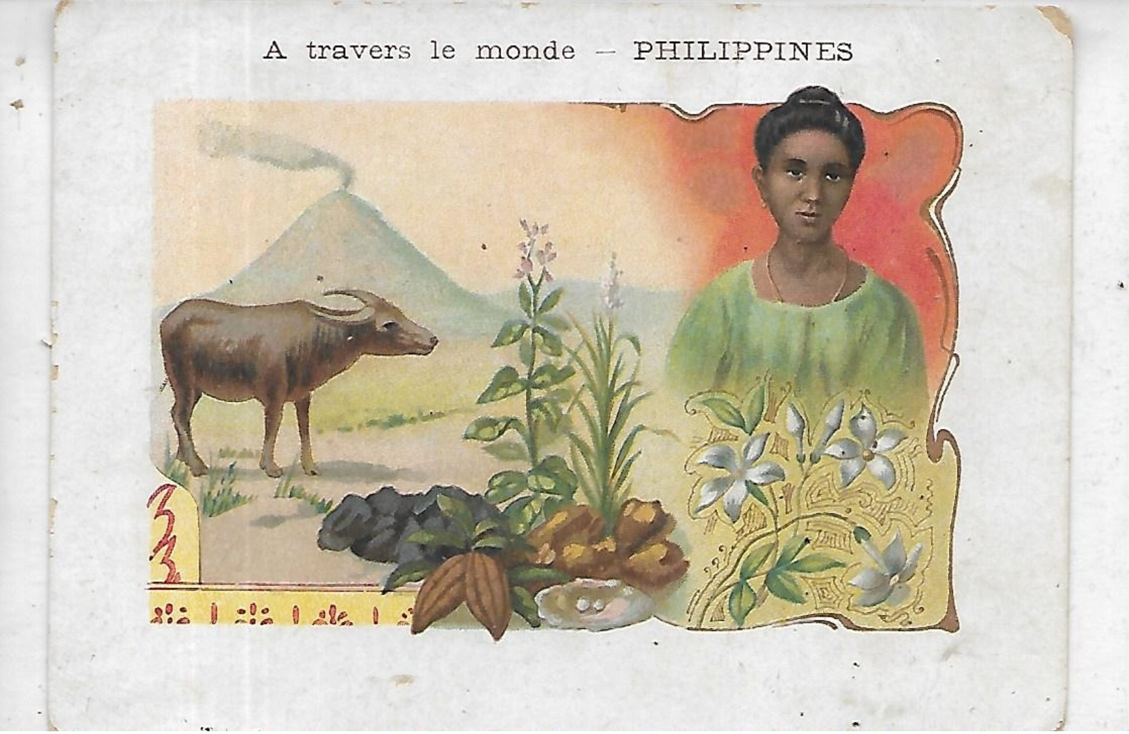 Philippines, A TRAVER LE MONDE, Scan Recto Verso - Philippines