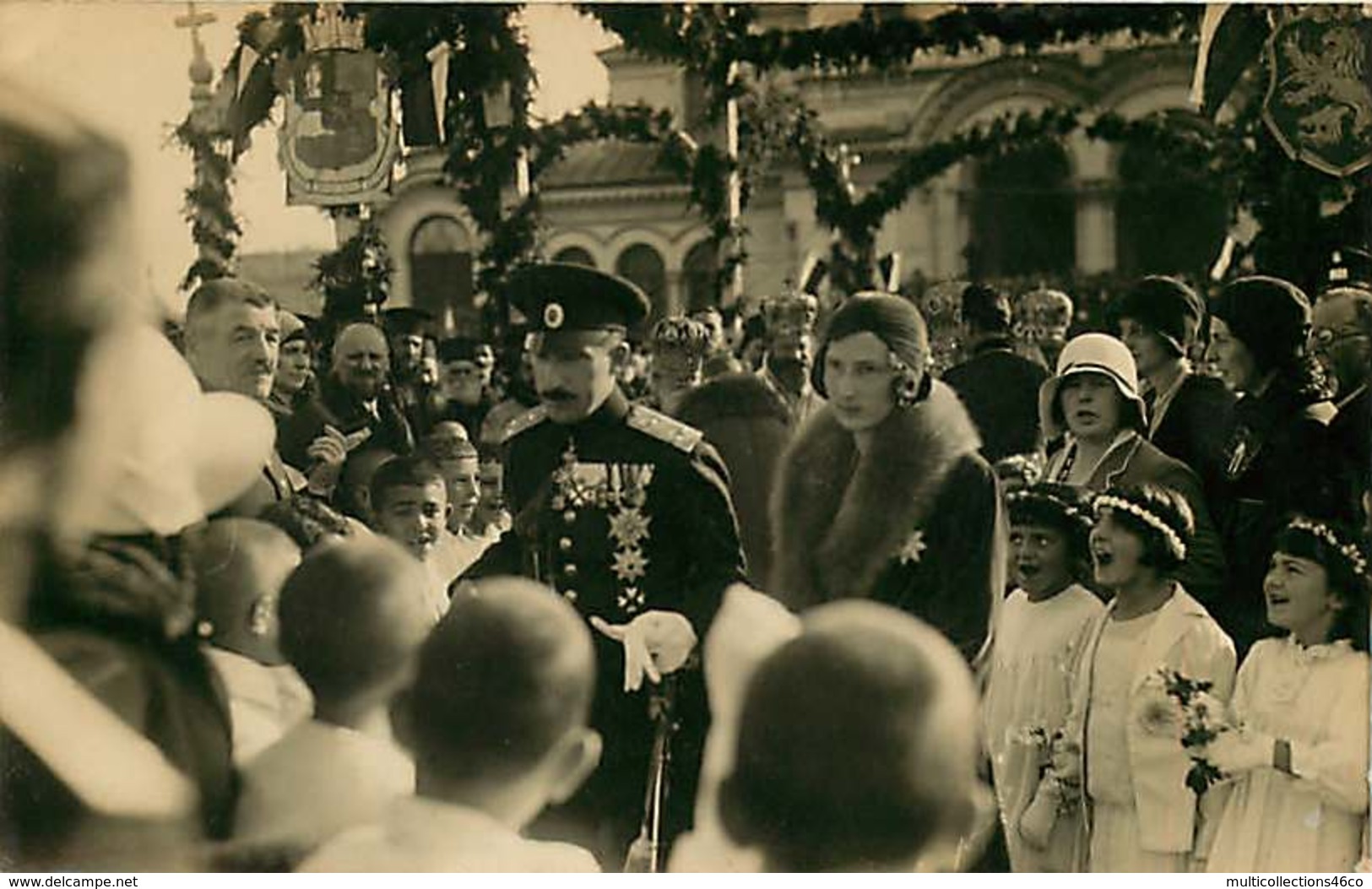 130919B - FAMILLE ROYALE DE BULGARIE - Roi BORIS III E Giovanna Di Savoia à Sofia - Photo Eugenio RISI Roma - Personas Identificadas