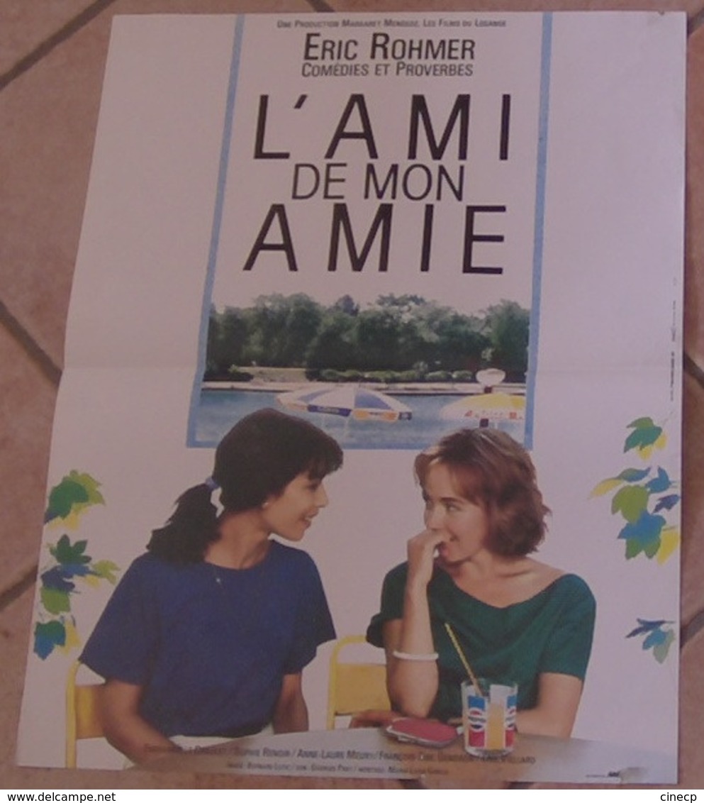 AFFICHE CINEMA ORIGINALE FILM L'AMI DE MON AMIE Eric ROHMER Emmanuelle CHAULET , Sophie RENOIR 1987 - Affiches & Posters