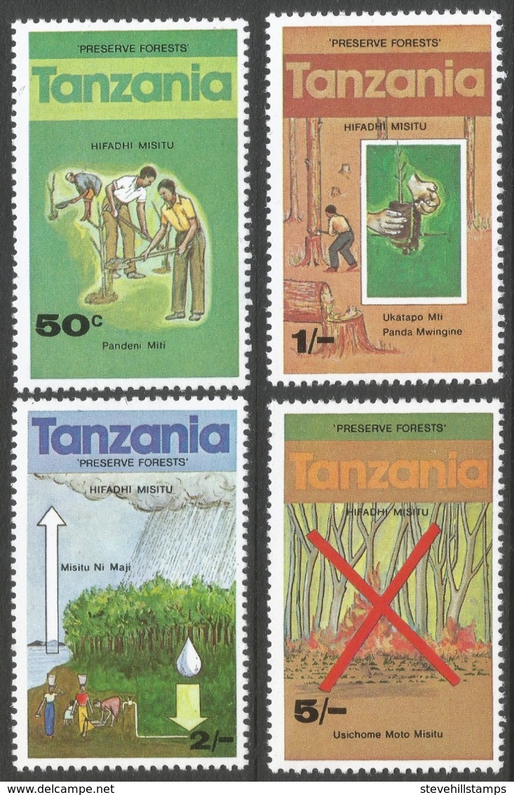 Tanzania. 1979 Forest Preservation. MNH Complete Set. SG 270-273 - Tanzania (1964-...)