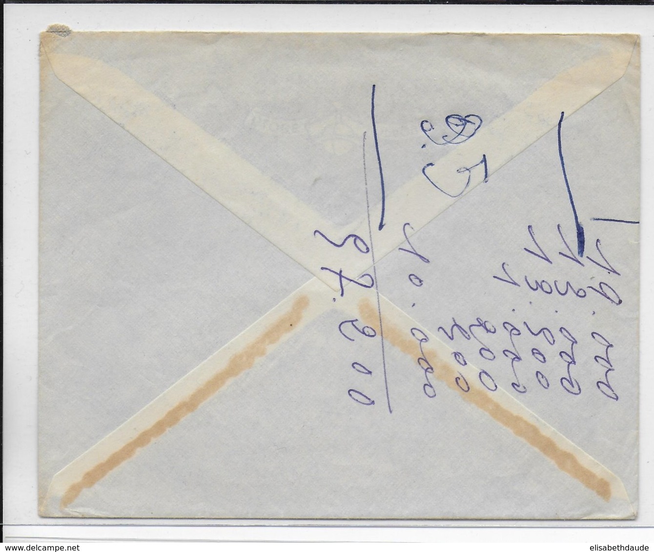 COTE DES SOMALIS - 1951 - ENVELOPPE Par AVION De DJIBOUTI => MARSEILLE - Lettres & Documents