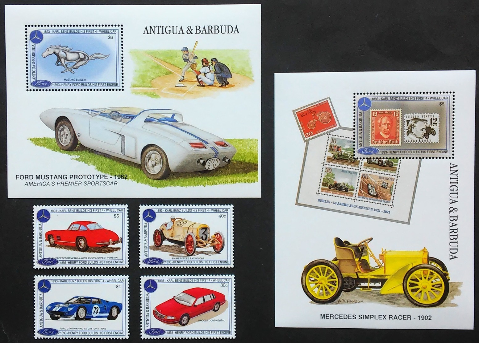 # Antigua & Barbuda 1994**Mi.1878-83 Cars , MNH [13;120] - Autos