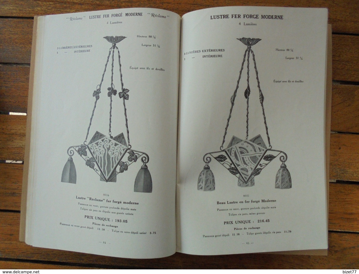 CATALOGUE, 1929 -  ARTICLES D'ECLAIRAGE - H. MARKHBEINN PARIS - 100 PAGES ILLUSTREES, VOIR SCAN