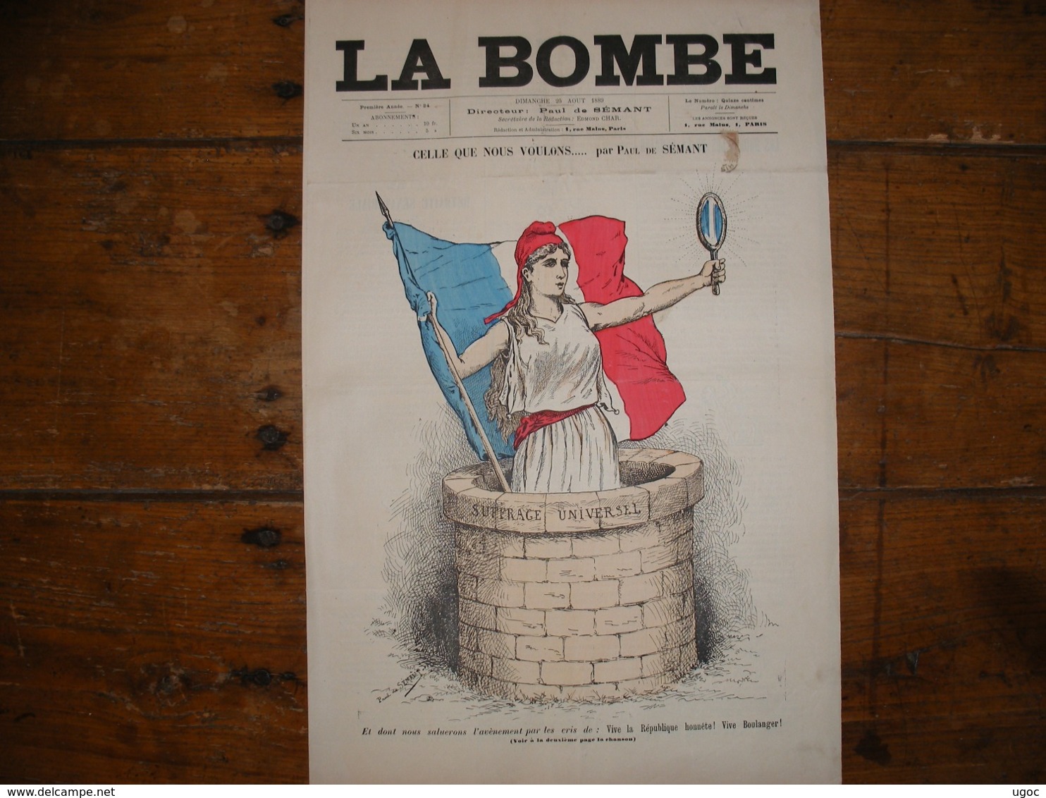 - JOURNAL, LA BOMBE Du 25 Août 1889, 2 Pages, - 1850 - 1899