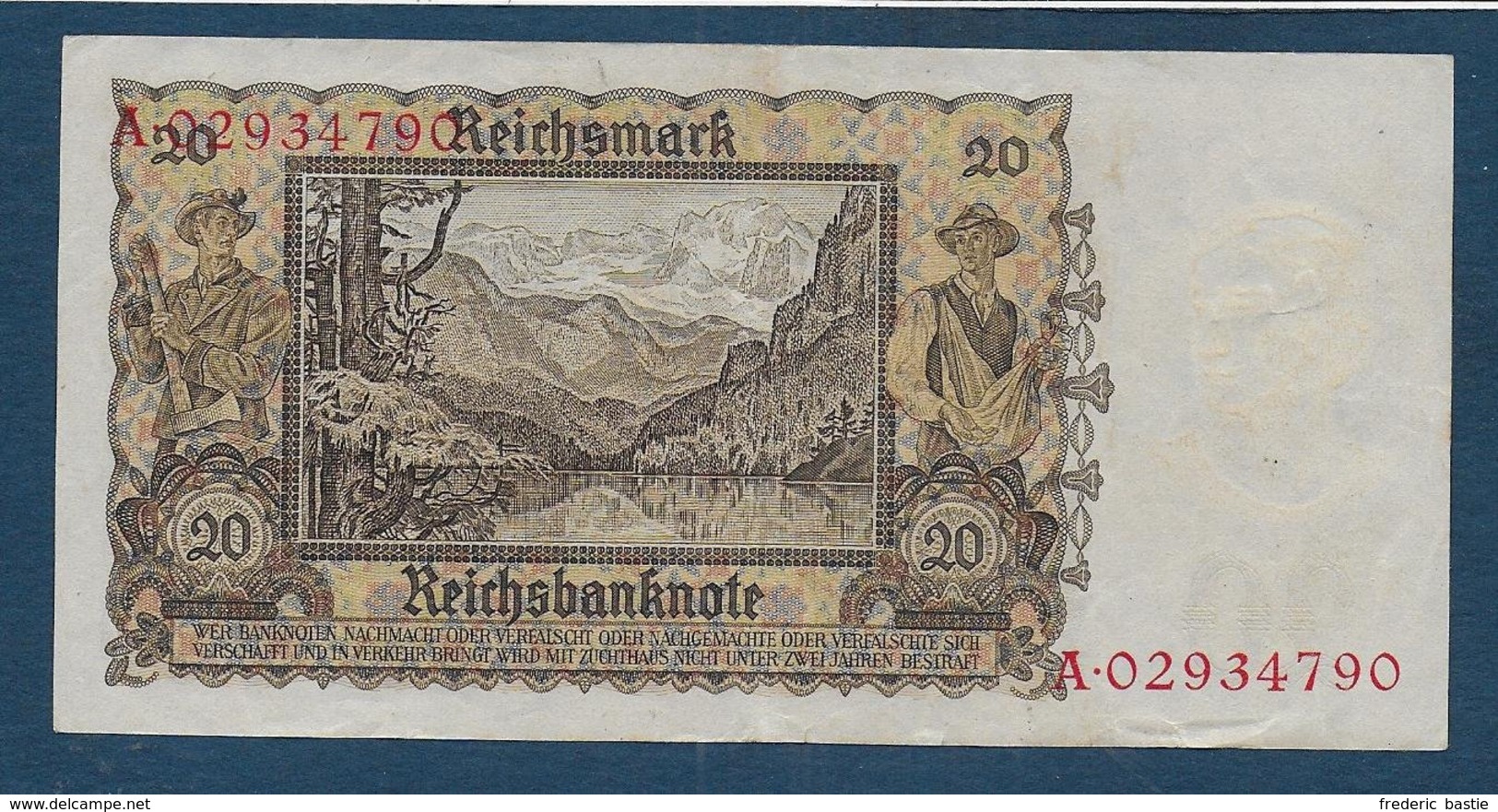 ALLEMAGNE - Billet De 20 Mark De 1939 - 20 Reichsmark