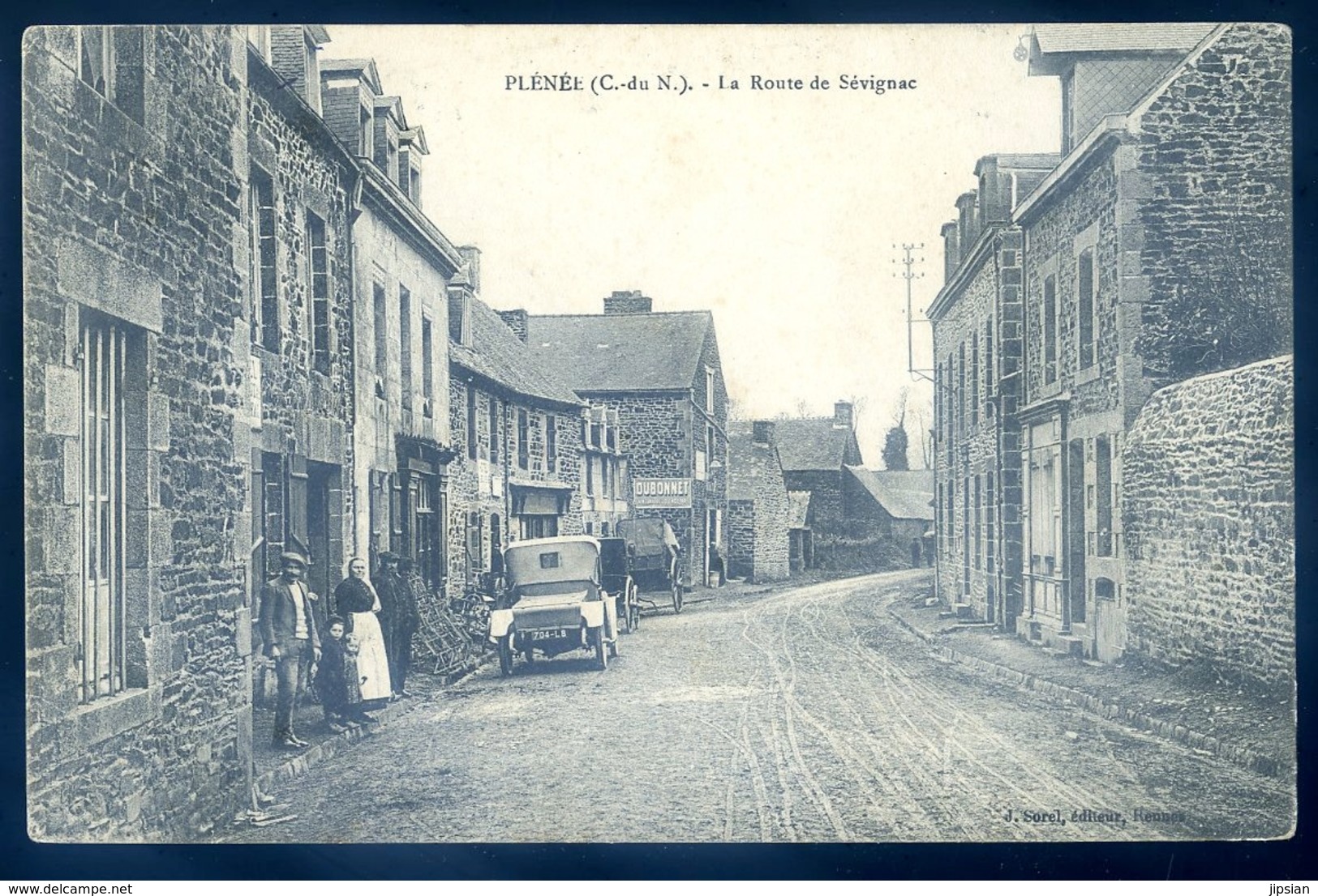 Cpa Du 22 Plénée La Route De Sévignac --- Plénée Jugon  LZ112 - Jugon-les-Lacs