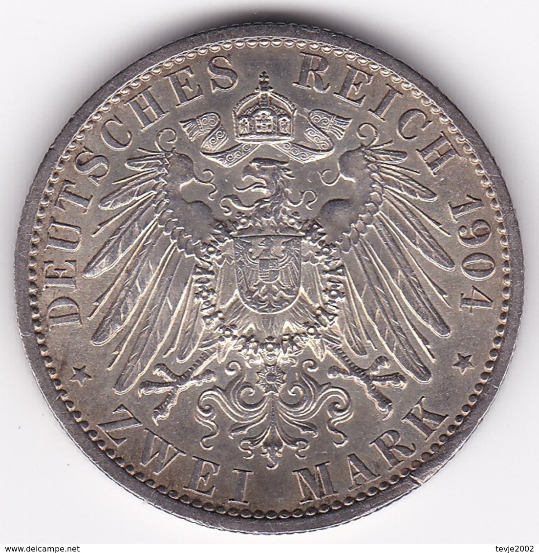 Nb_ Deutsches Reich - Mecklenburg-Schwerin - 2 Mark - 1904  -  Hochzeit Vermählung (35) - 2, 3 & 5 Mark Argento