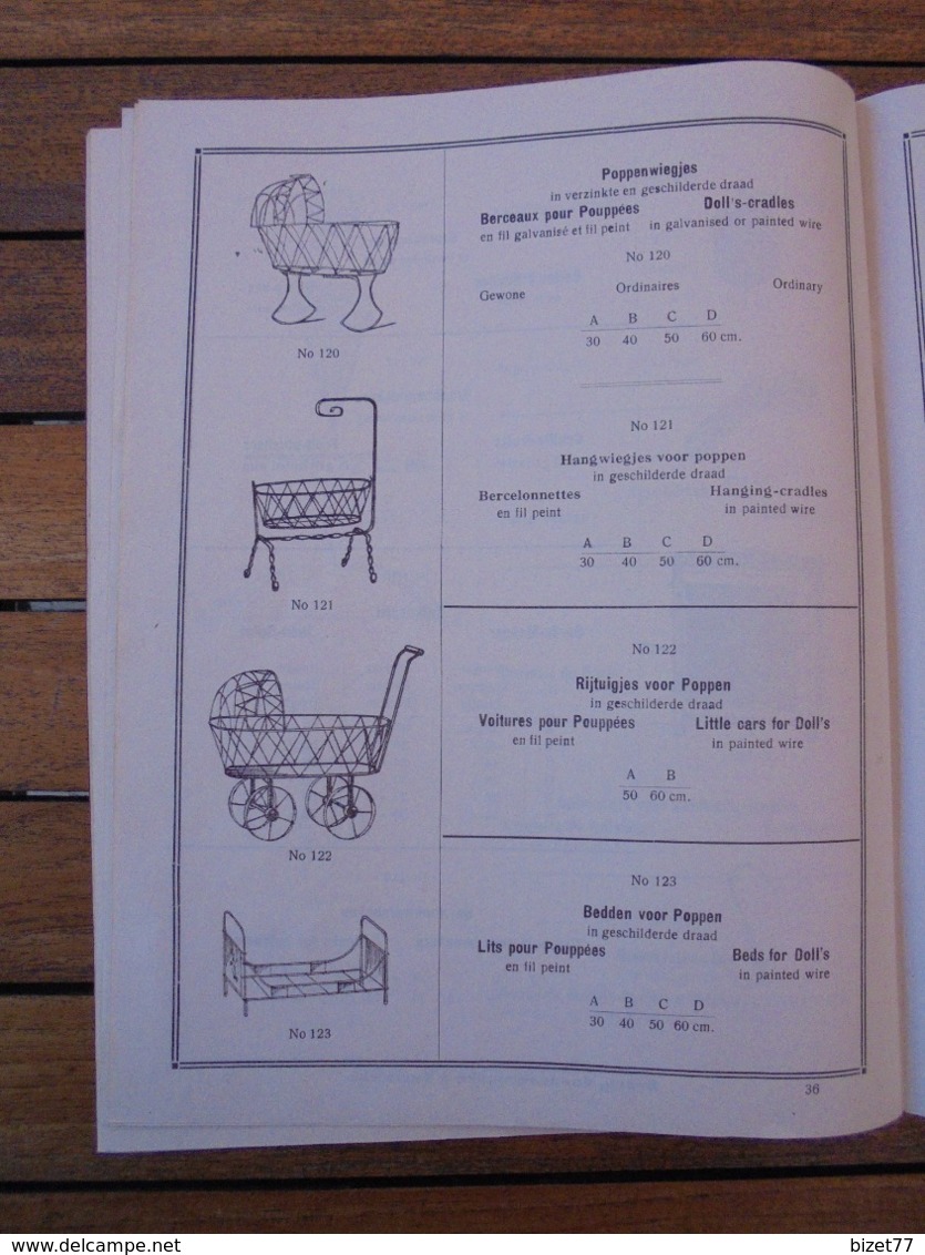 CATALOGUE, ARTICLES DE MENAGES EN FIL DE FER - DRECQ, VANDENBROUCKE ET VUYLSTEKE - 50 PAGES - VOIR SCAN