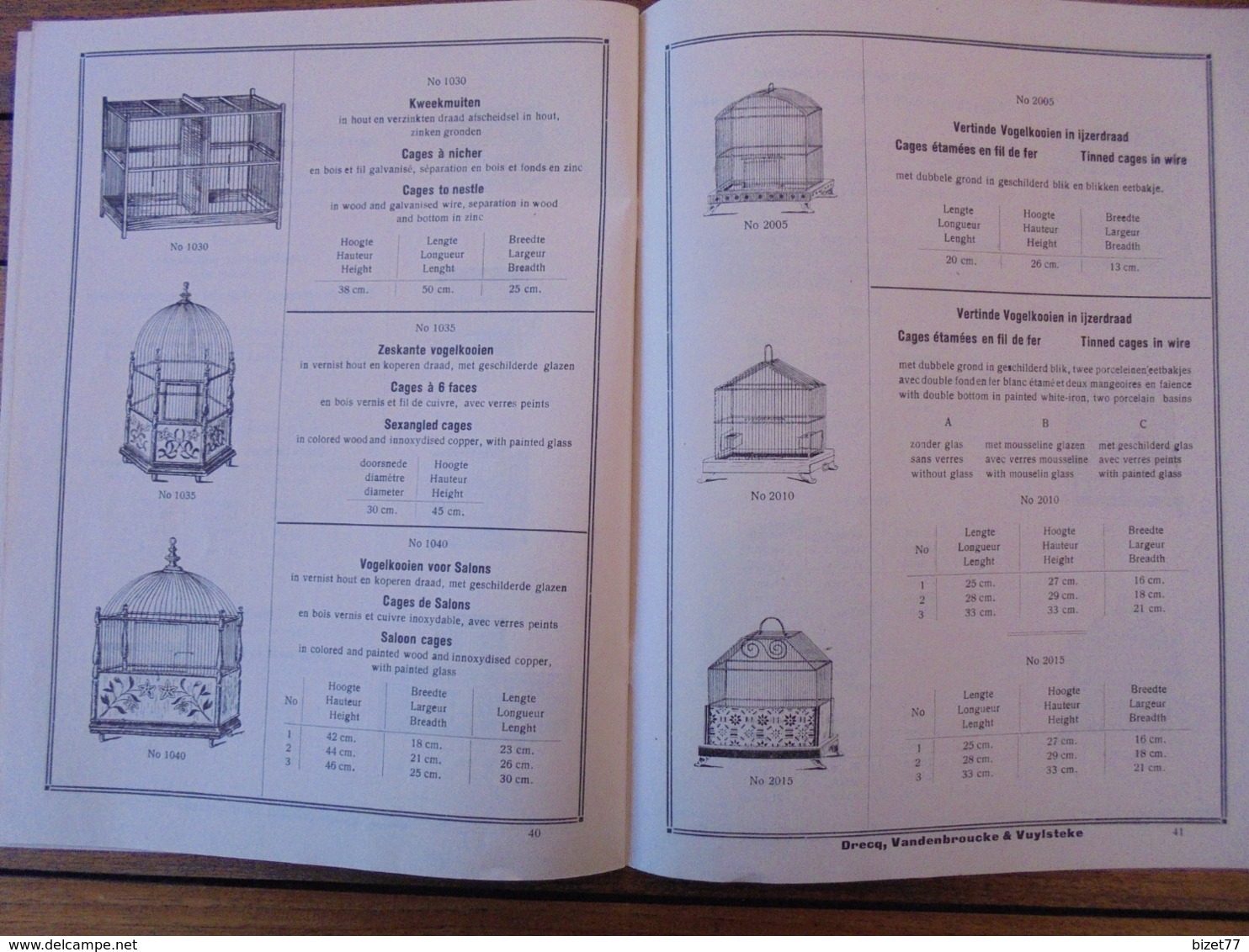 CATALOGUE, ARTICLES DE MENAGES EN FIL DE FER - DRECQ, VANDENBROUCKE ET VUYLSTEKE - 50 PAGES - VOIR SCAN