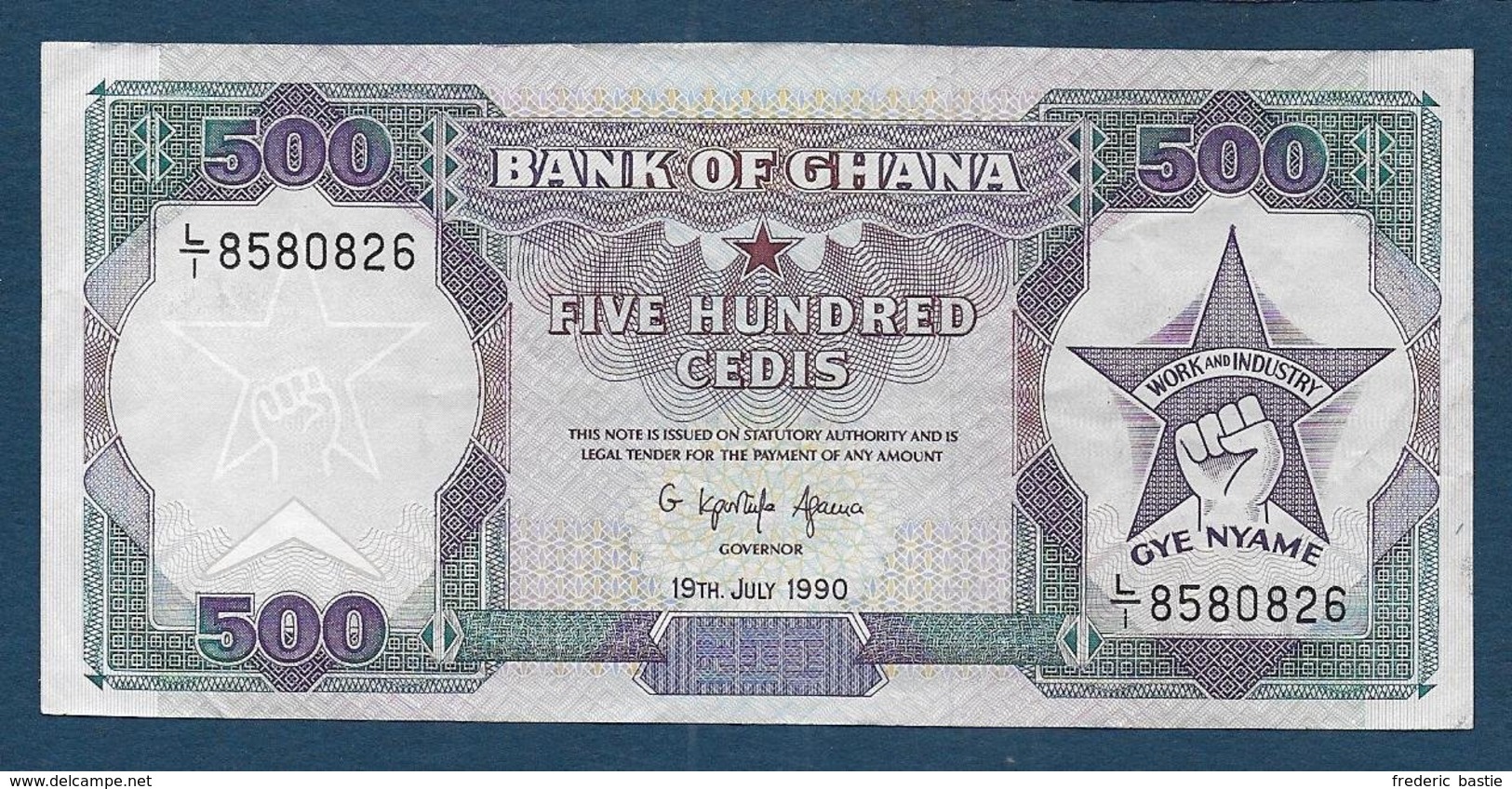 GHANA - Billet De 500 Cedis De 1990 - Ghana