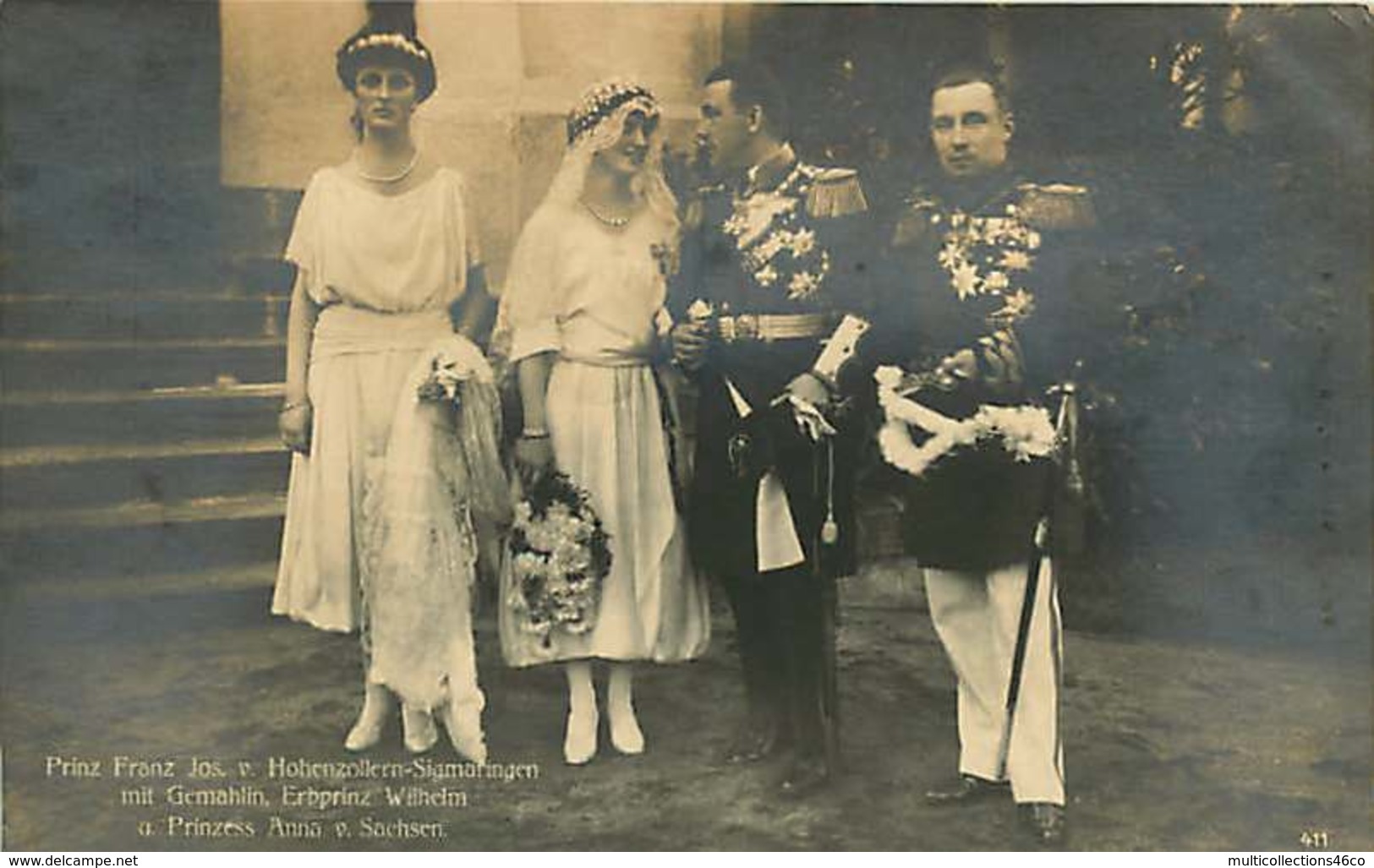 130919F - FAMILLE ROYALE ALLEMAGNE - Mariage François Joseph De Hohenzollern Et Marie Alix Princesse De Saxe - Identified Persons