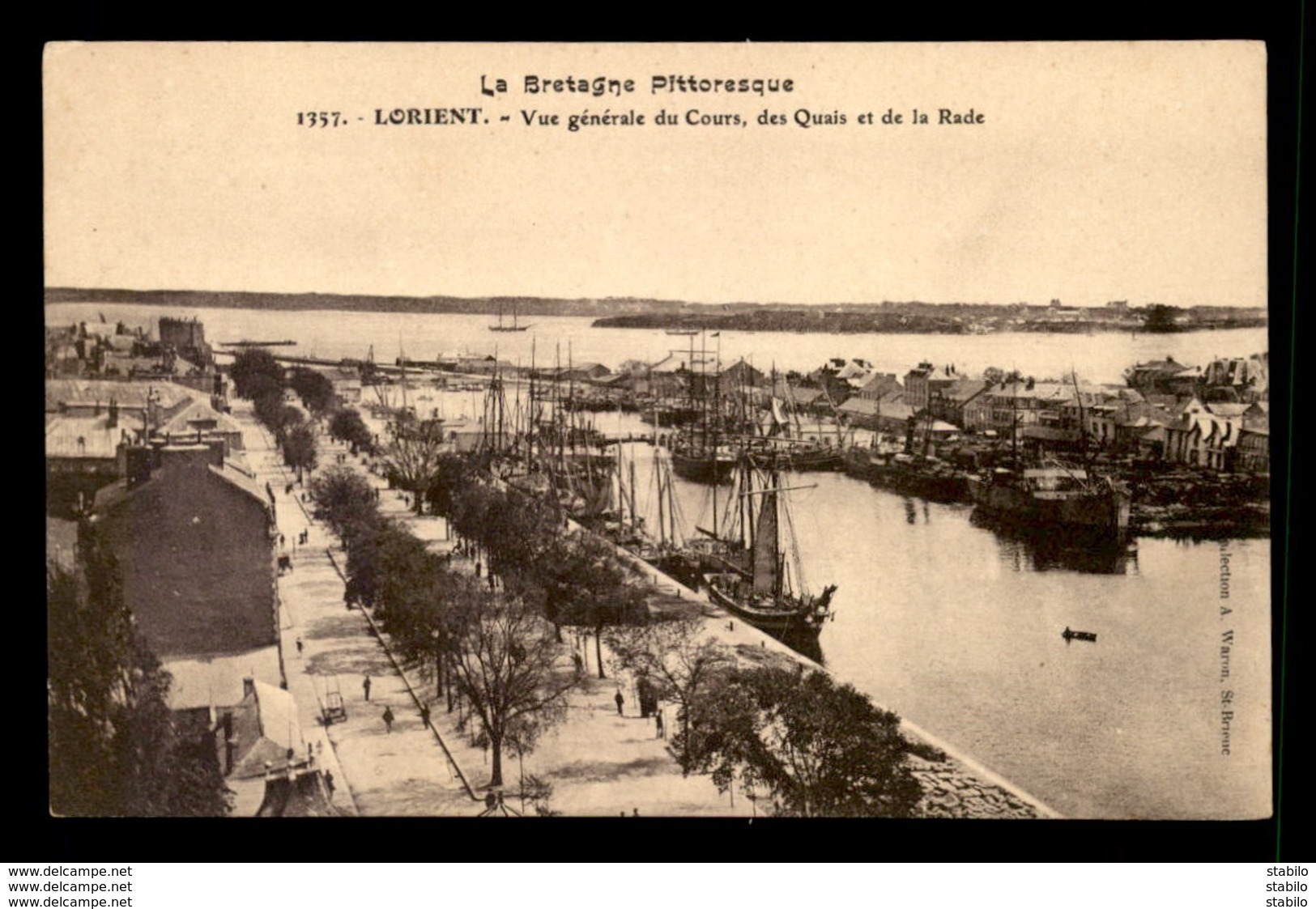 56 - LORIENT - LE COURS, LES QUAIS ET LA RADE - Lorient