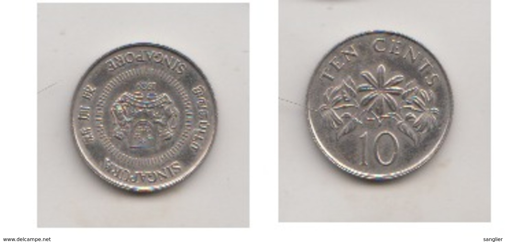 SINGAPOUR - 10 CENTS 1989 - Singapore