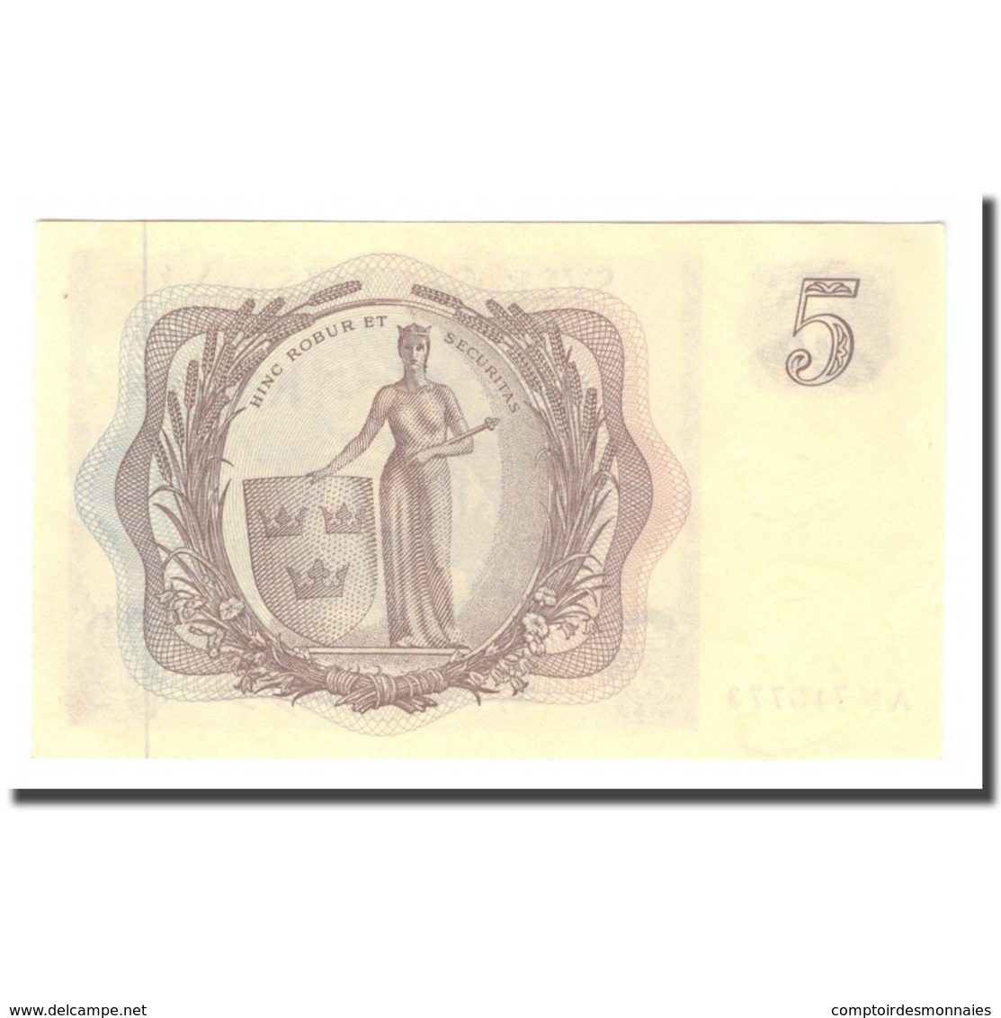 Billet, Suède, 5 Kronor, 1963, 1963, KM:50b, TTB - Suède