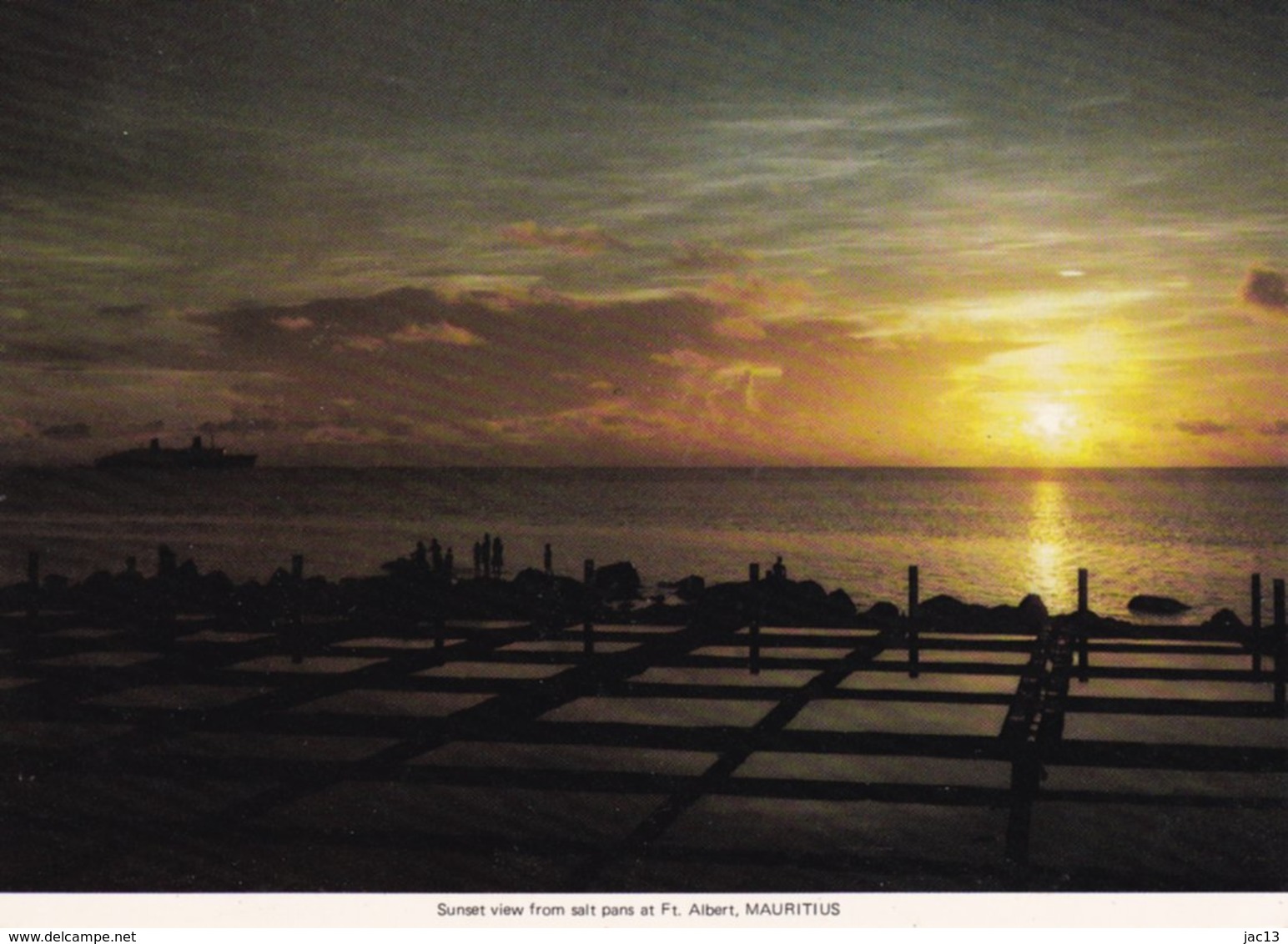 L32D_488 - Maurice - Sunset View From Salt Pans At Ft. Albert, Mauritius - Maurice