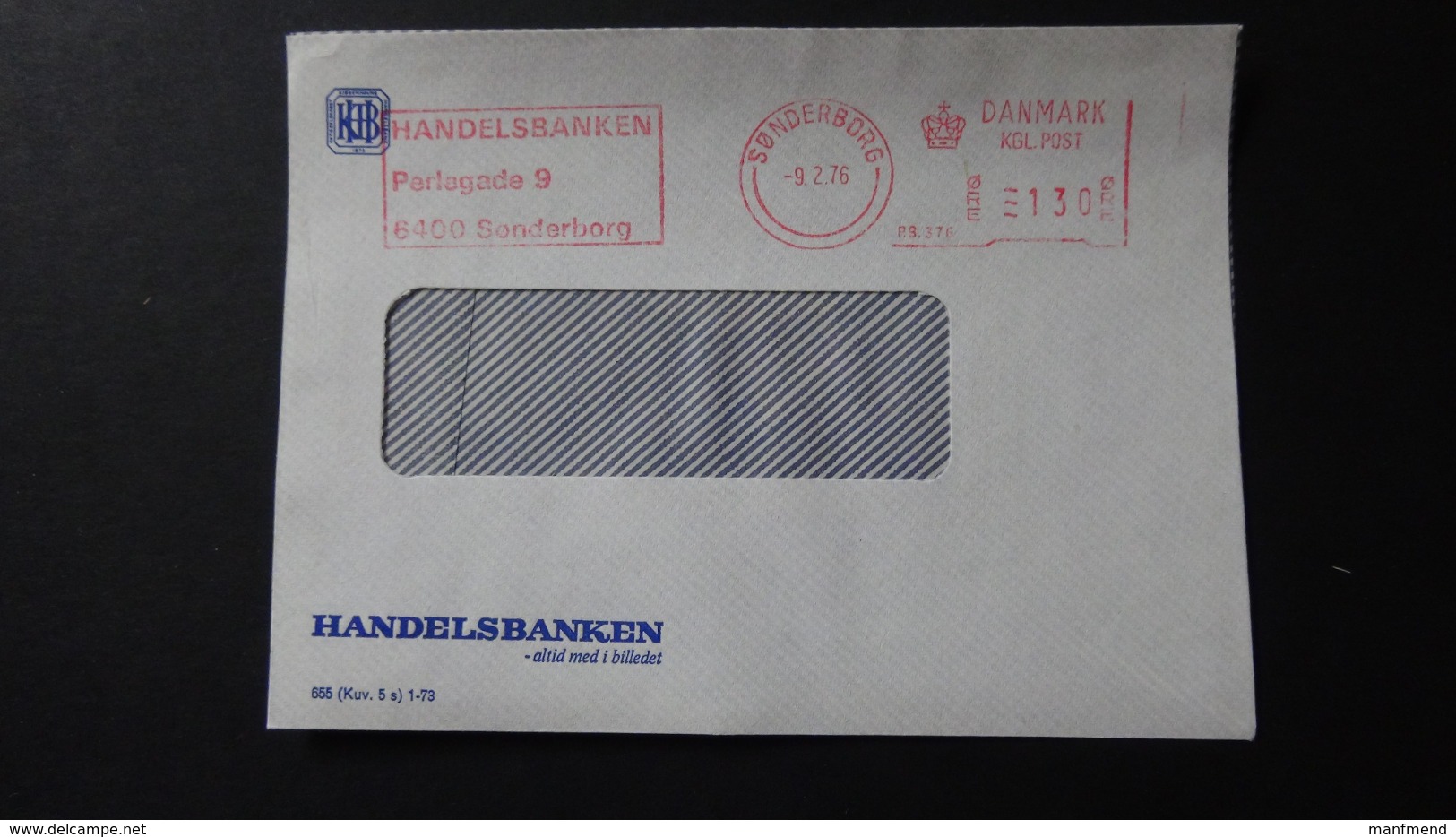 Denmark - 1976 - Freistempel - =130 Öre - 9.2.76 Sonderborg - Look Scan - Macchine Per Obliterare (EMA)