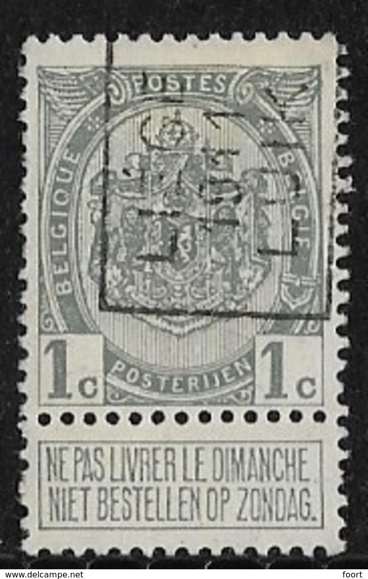 Luik 1911  Nr. 1628A - Roller Precancels 1910-19