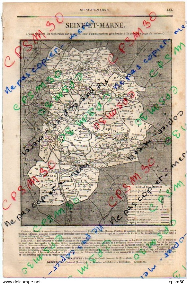 ANNUAIRE - 77 - Département Seine Et Marne - Année 1885 - édition Didot-Bottin - 27 Pages - Telefoonboeken