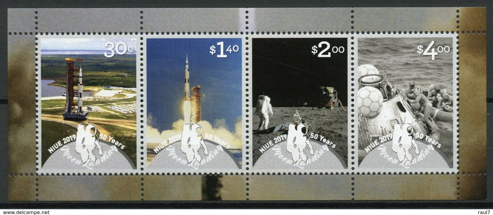 NIUE 2019 - Moonlanding, Astronautes, Satellites - BF Neufs // Mnh - Niue