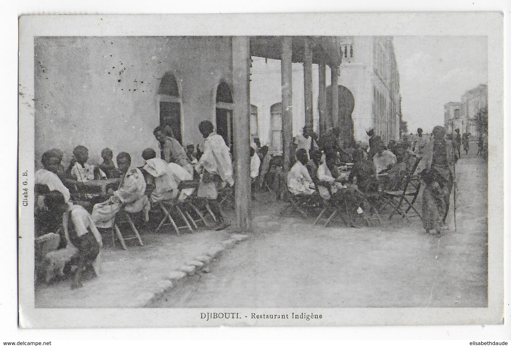 COTE DES SOMALIS - 1930 - CARTE (RESTAURANT) De DJIBOUTI => NICE - Lettres & Documents