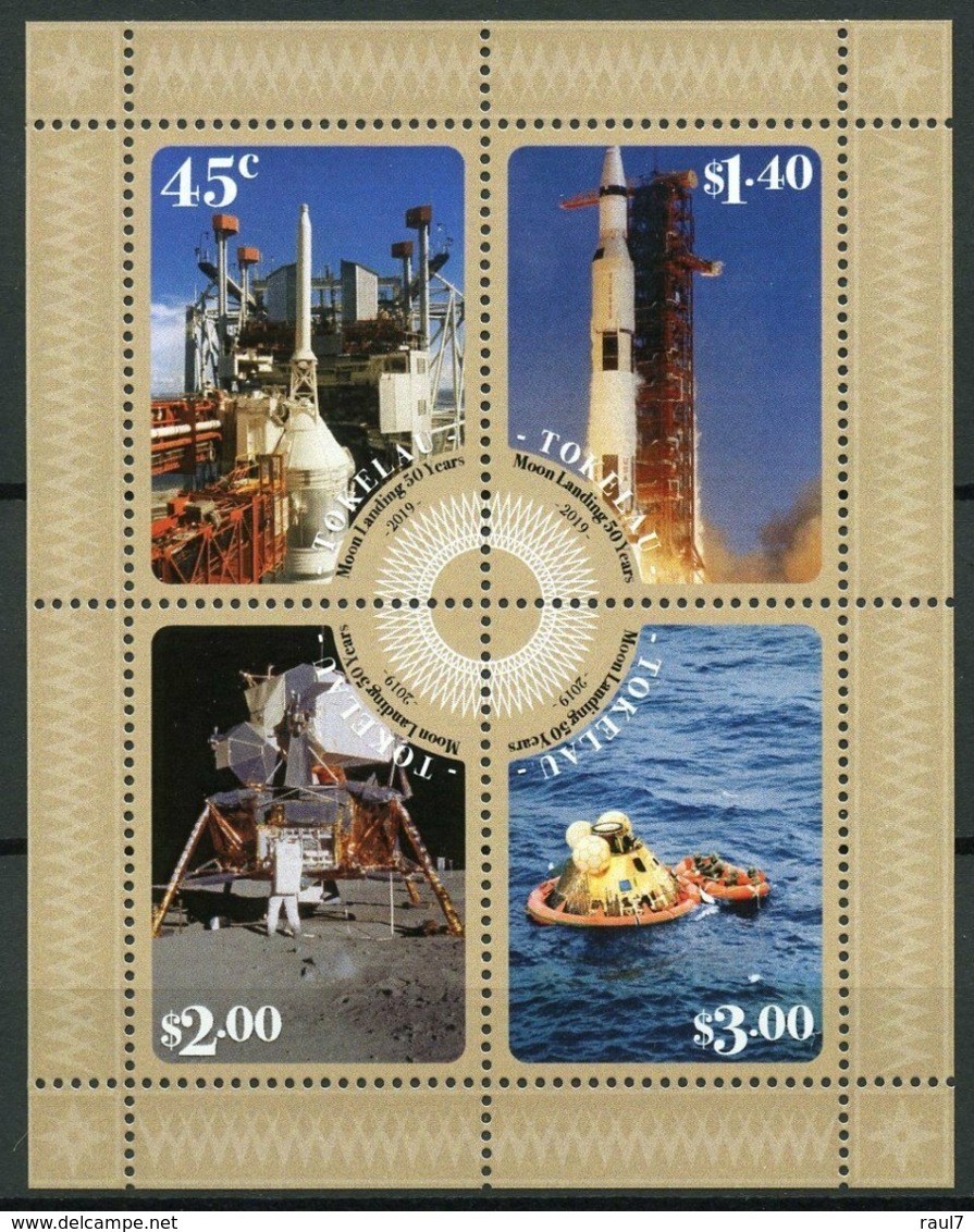 Tokelau - 2019 - 50th Moonlanding, Satellites, Astronautes - BF Neufs // Mnh - Tokelau