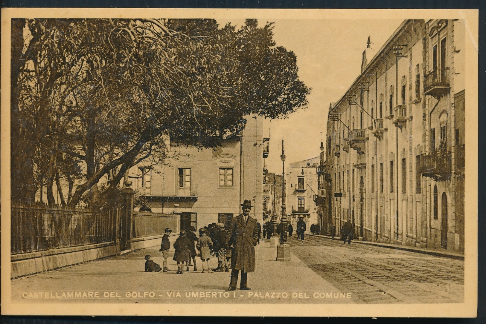 °°° 14266 - CASTELLAMMARE DEL GOLFO - VIA UMBERTO I - PALAZZO DEL COMUNE (TP) °°° - Andere & Zonder Classificatie