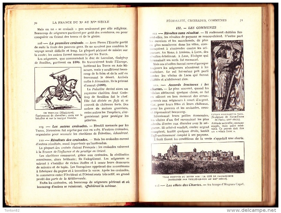 Ernest  Lavisse - Histoire de France - Certificat d'Études - Librairie Armand Colin - ( 1939 ) .