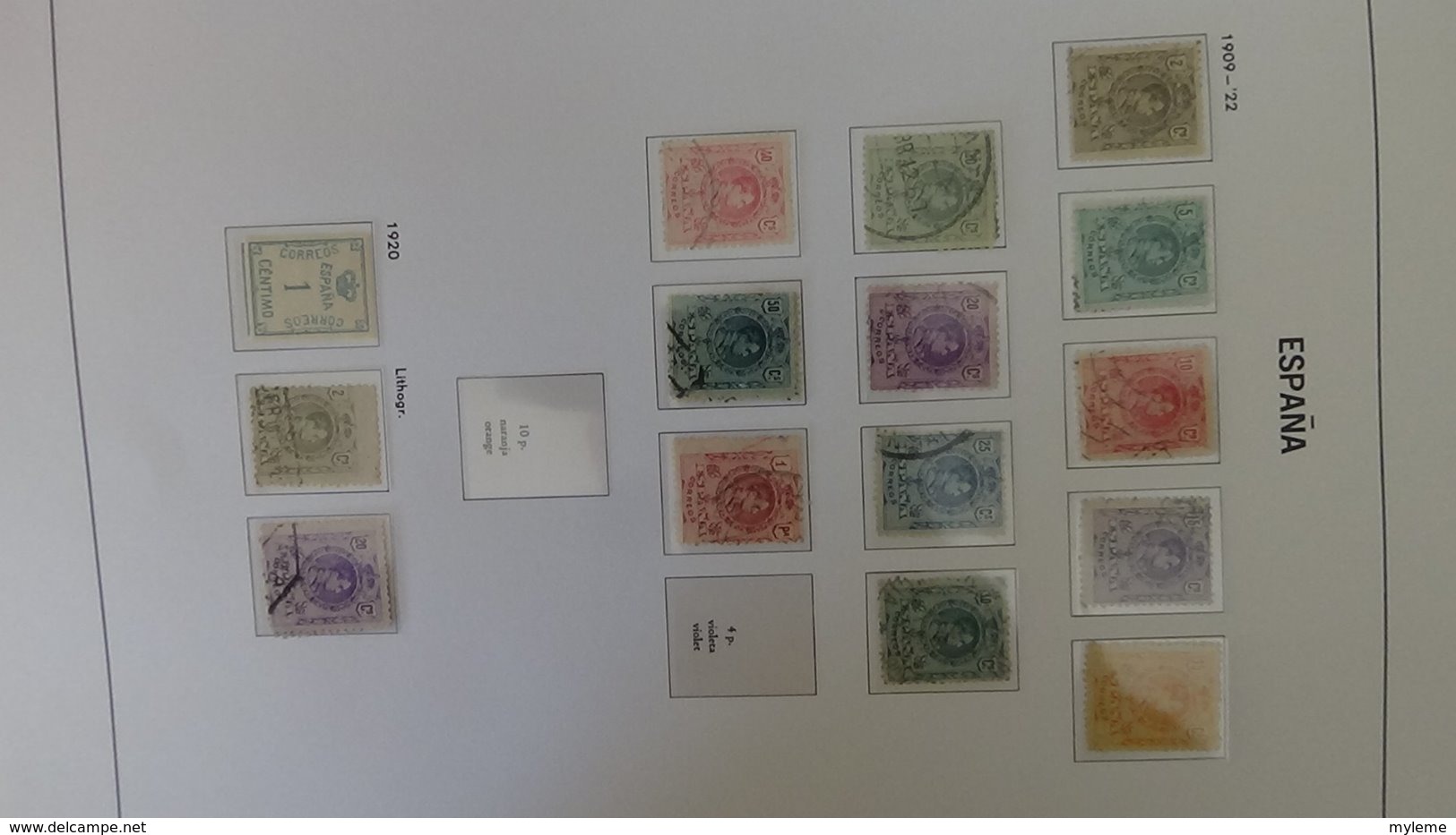 Collection ESPAGNE en DAVO de 1856 à 1941. A saisir !!!