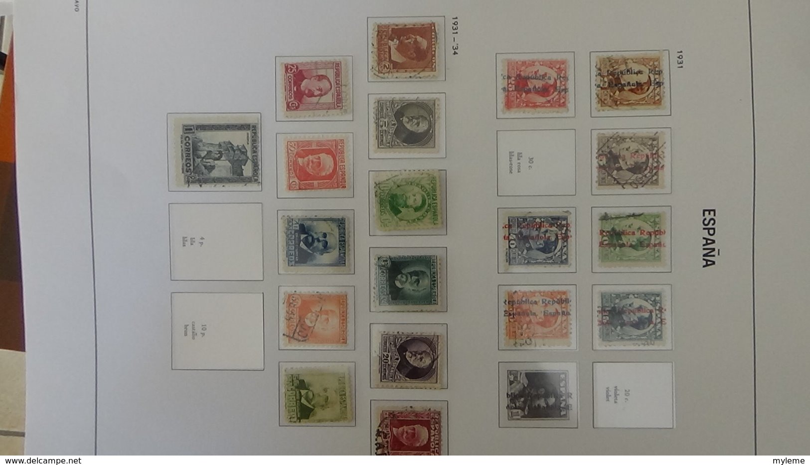 Collection ESPAGNE en DAVO de 1856 à 1941. A saisir !!!