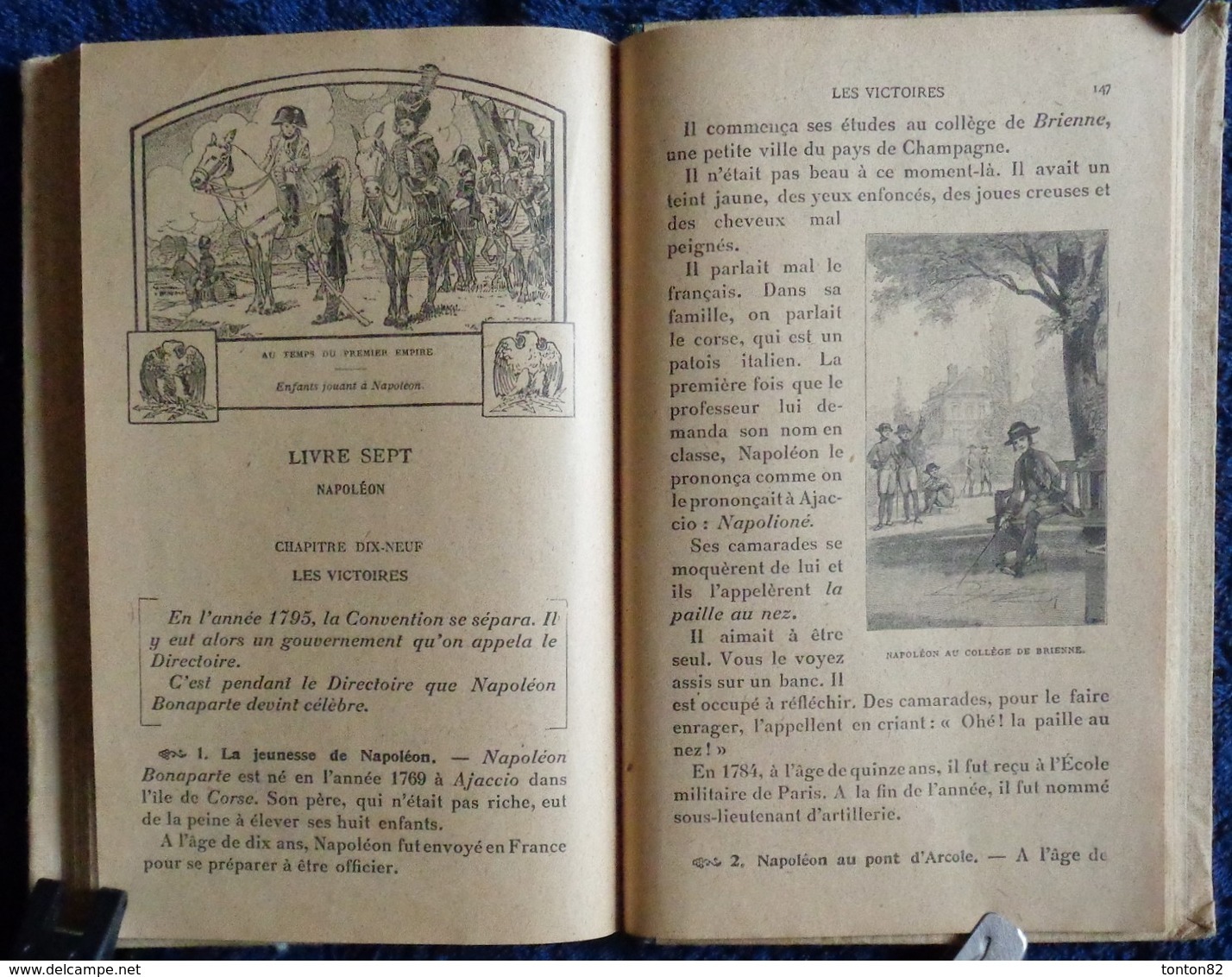 Ernest  Lavisse - Histoire de France - Cours Élémentaire - Librairie Armand Colin - ( 1917 ) .