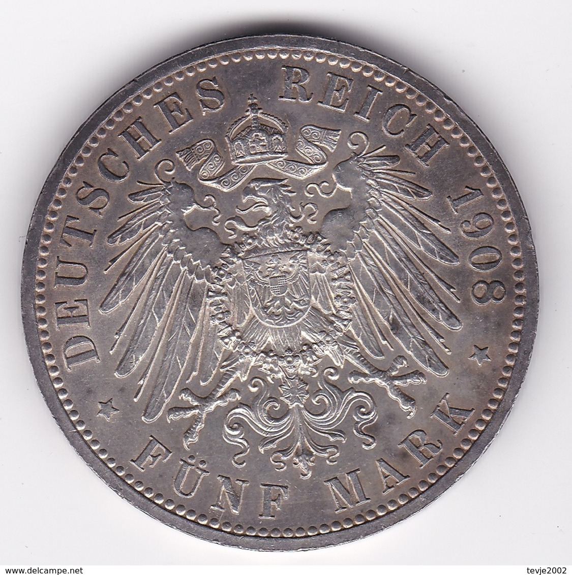 Nb_ Deutsches Reich - Sachsen-Weimar - 5 Mark - 1908  -  Universität Jena (37) - 2, 3 & 5 Mark Argento