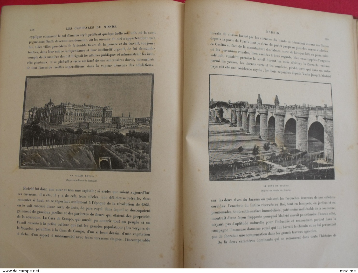 les capitales du monde. hachette 1900. calcutta paris tokio pékin christiania madrid constantinople...